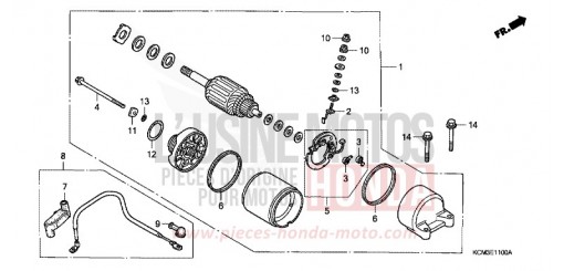 MOTEUR DE DEMARRAGE XLR125RW de 1998